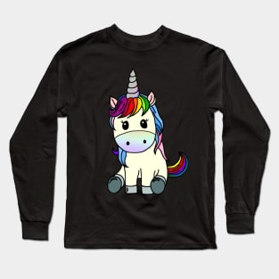 Rainbow Unicorn Long Sleeve T-Shirt